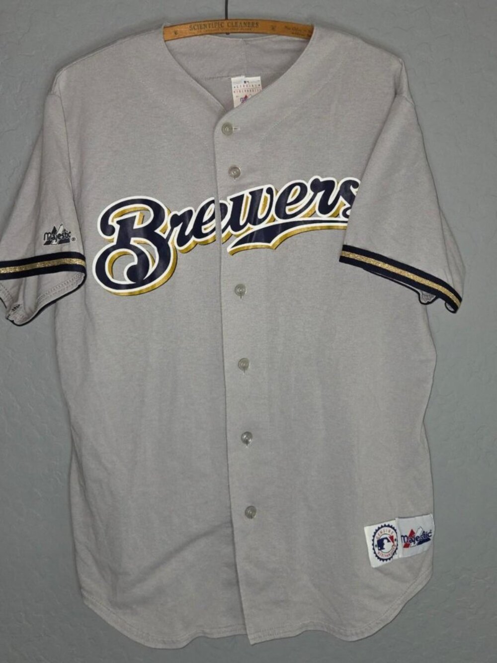 vintage 90s majestic Milwaukee brewers baseball jersey USA 1990s mlb